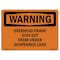 Signmission OSHA WARNING Sign, Overhead Crane Suspended Load, 10in X 7in Rigid Plastic, OS-WS-P-710-L-12743 OS-WS-P-710-L-12743 - alternate 1